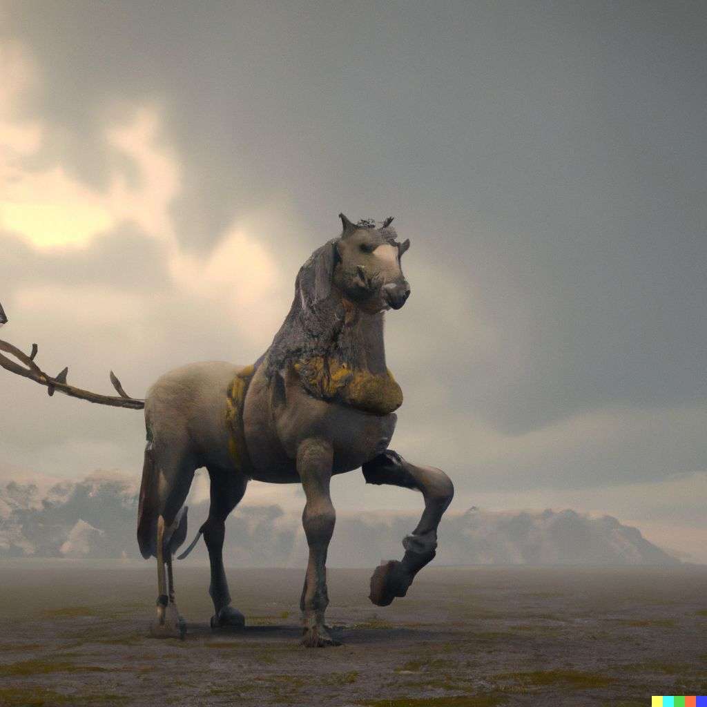 a horse, screenshot from Game of Thrones